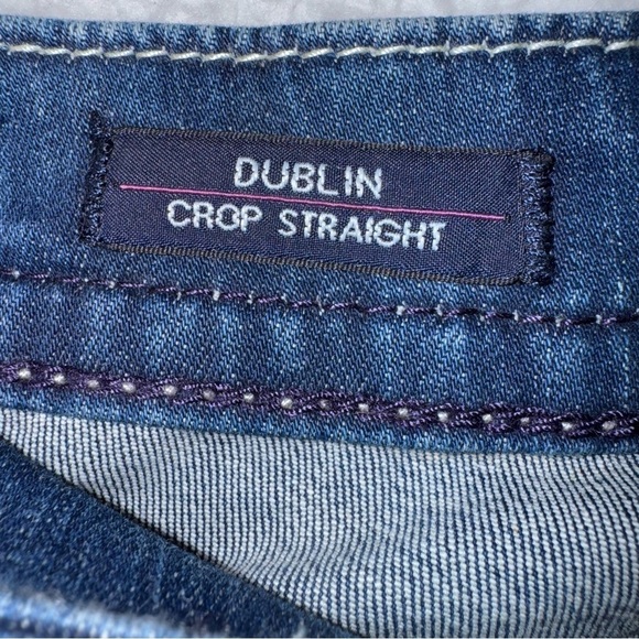 VIGOSS Women’s Dublin Crop Straight Heritage Fit Bermudas Size 5/6 Faded Blue LR - Picture 10 of 13